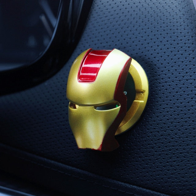 Marvel Spiderman Iron Man Schutzabdeckung für den Startknopf des Automotors