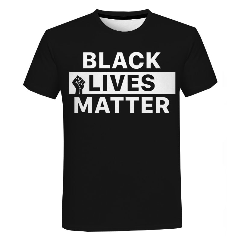 T-Shirt Unisex Streetwear Fashion Black Lives Matter I Can't Breathe George Floyd