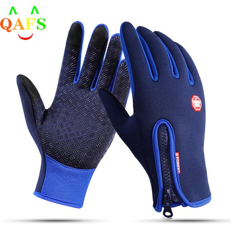 Fahrradhandschuhe Damen Herren Thermo Winter Handschuhe Touchscreen Wasserdicht
