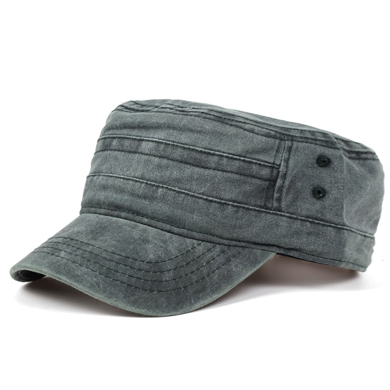 Military Army Cap Unisex Baumwolle Basecap Kappe Mütze Wandern-Sport verstellbar