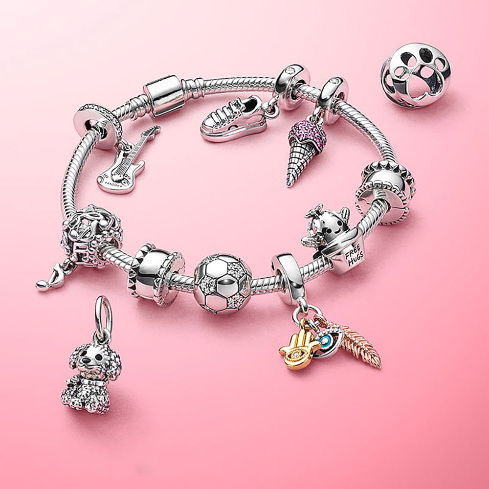 Bettelarmband Sammelarmband aus 925er Silber Charms Armband Damen