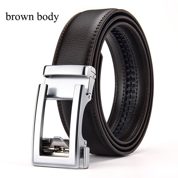 Jeans Gürtel Herren Damen Echt Leder Gürtel Schnalle Schwarz Braun NEU