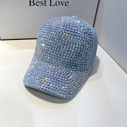 Strass Fashion Cappy Basecap Baseball Cap Mütze Kappe Damen Streetware