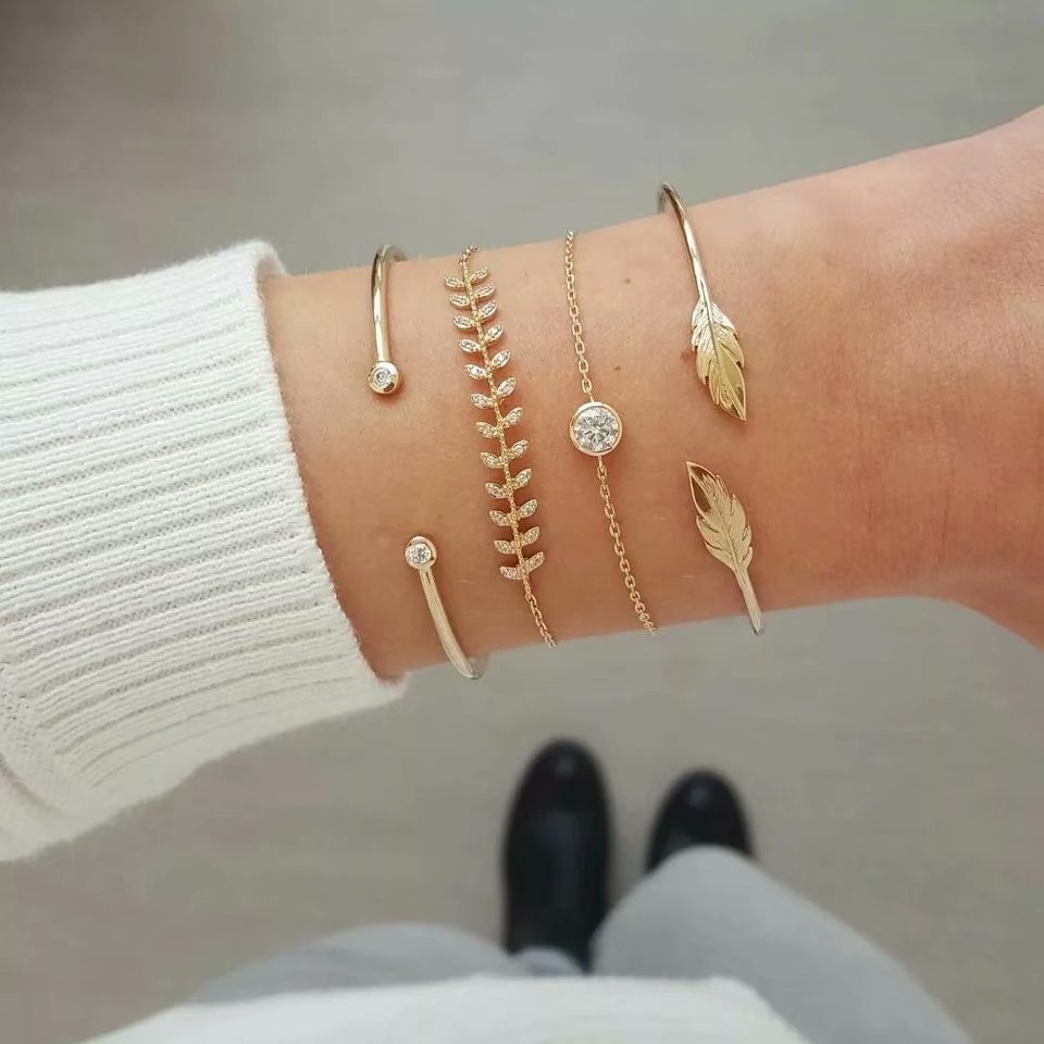 SET Armband Damen  Freundschaftsarmband Yoga Bettelarmbänder Makramee