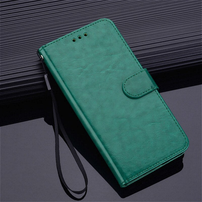 Handy Tasche Schutzhülle Book Case Flip Cover Wallet Etui Handy Hülle Schwarz