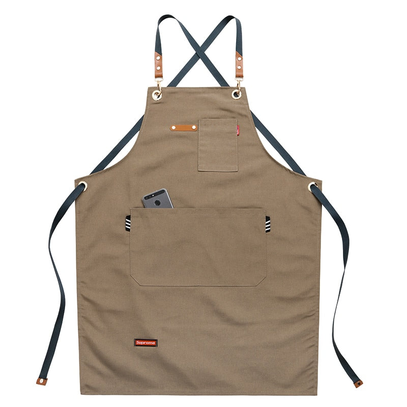 Chef Schürze Kochschürze Kellner Bistroschürze Küchenschürze Grillschürze Latzschürze