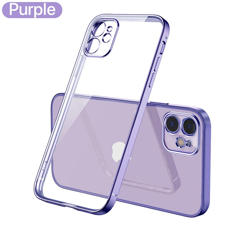 Klare Hülle IPhone 11 12 Pro Max Handy Case Tasche Cove Schutzhülle Silikon