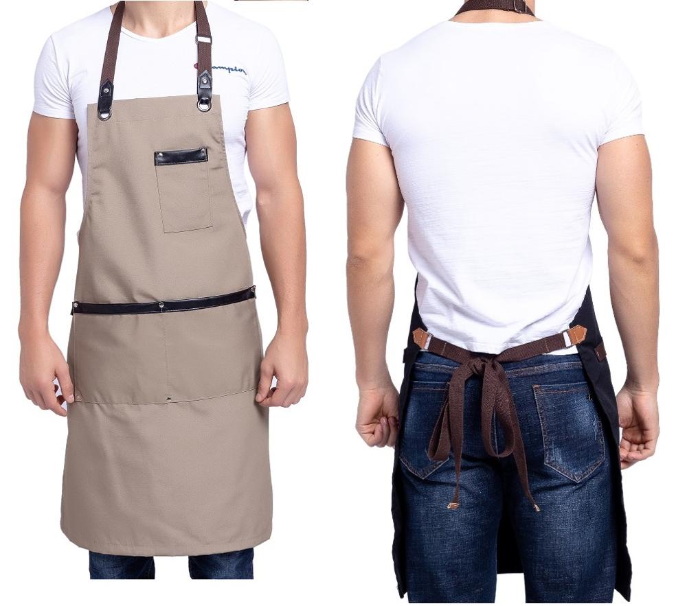Chef Schürze Kochschürze Kellner Bistroschürze Küchenschürze Grillschürze Latzschürze