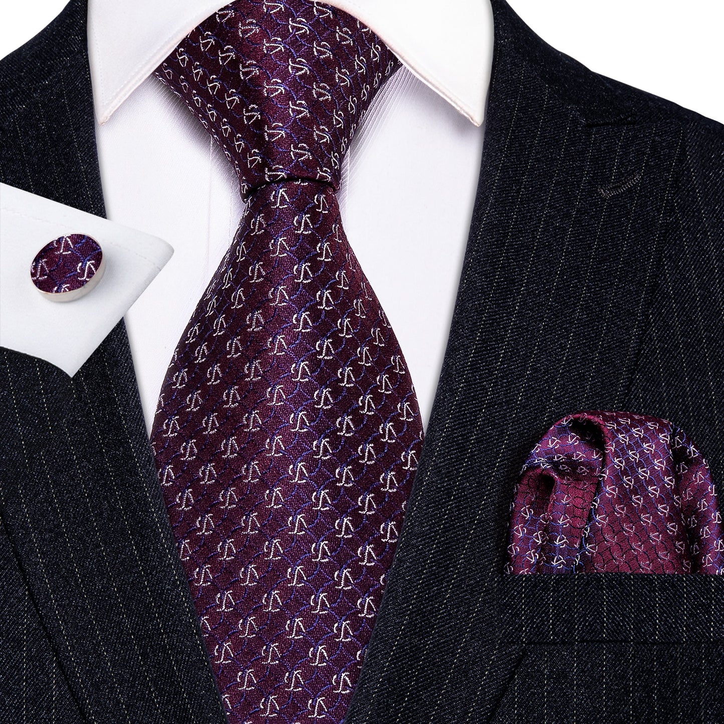 Fashion Seide Krawatte Lila Herren Hochzeit Konfirmation Männer Business
