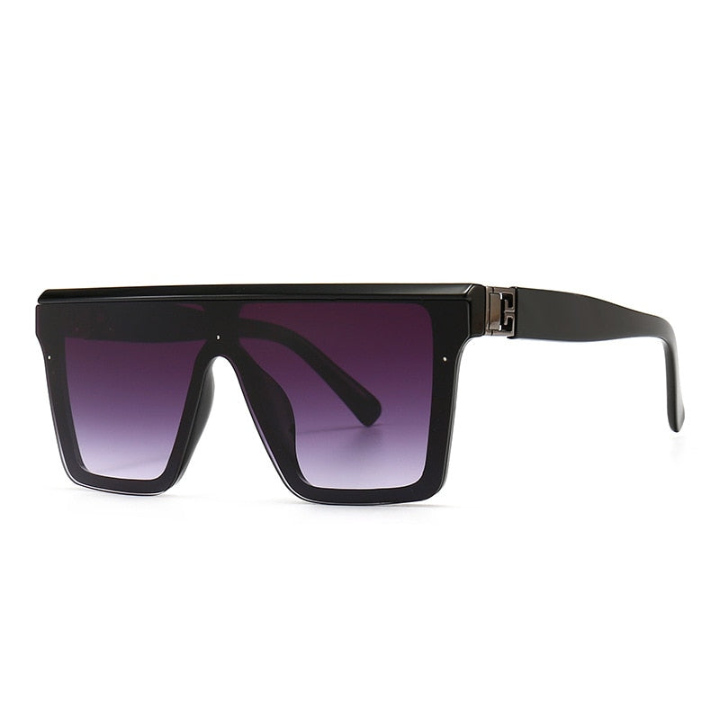 Damen Designer Sonnenbrille Herren Quadratische Übergröße Gläser Vintage UV400