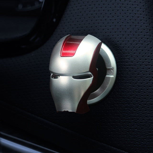 Marvel Spiderman Iron Man Schutzabdeckung für den Startknopf des Automotors