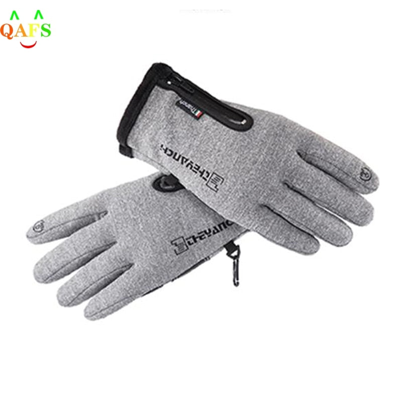 Fahrradhandschuhe Damen Herren Thermo Winter Handschuhe Touchscreen Wasserdicht