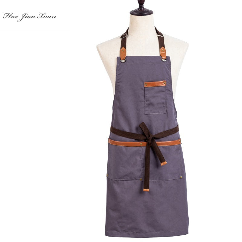 Chef Schürze Kochschürze Kellner Bistroschürze Küchenschürze Grillschürze Latzschürze