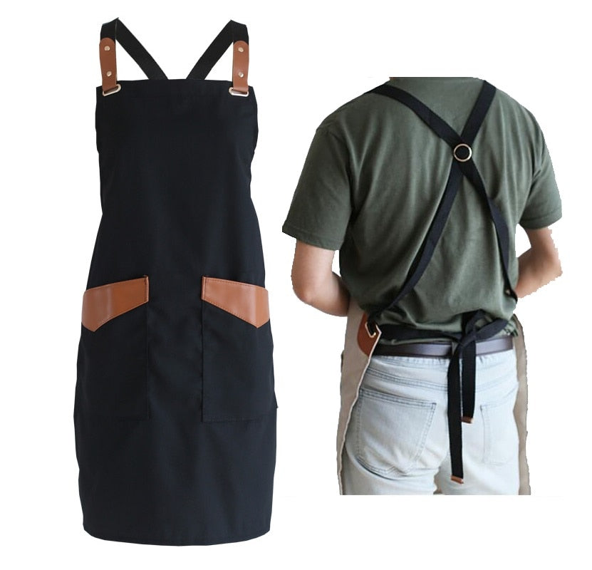 Chef Schürze Kochschürze Kellner Bistroschürze Küchenschürze Grillschürze Latzschürze