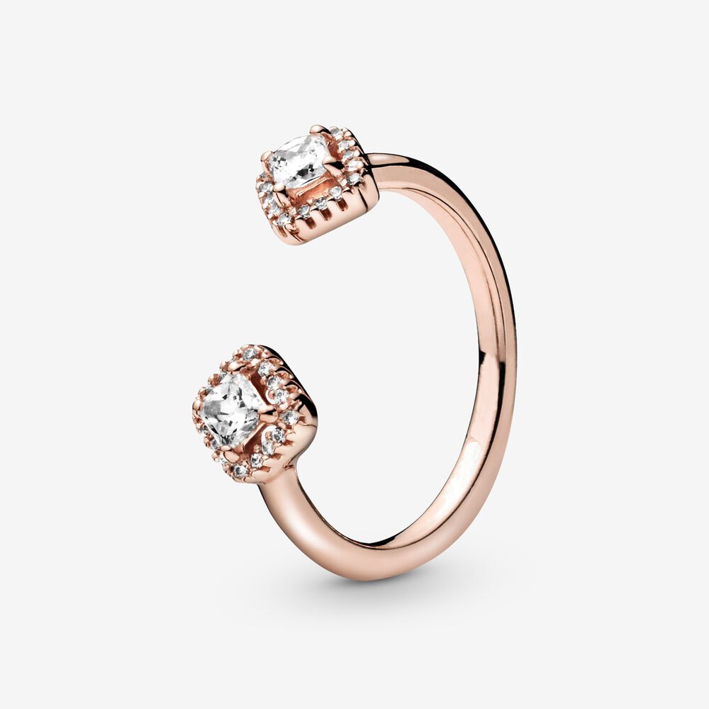 Massiv Sterling Silber 925 Ring filigran Fashion Damenring mit 3A Zirkonia