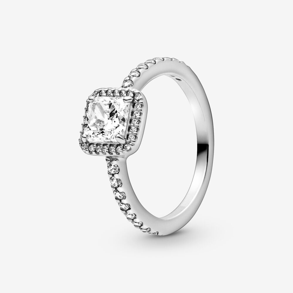 Massiv Sterling Silber 925 Ring filigran Fashion Damenring mit 3A Zirkonia