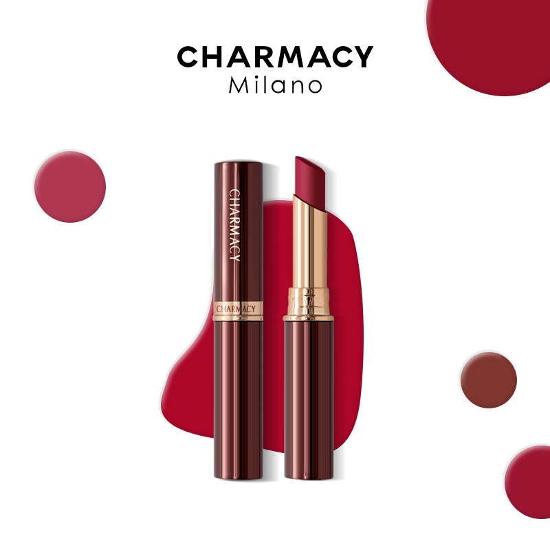 CHARMACY Mailand 16 Farben Samt Matt Lippenstift Wasserfest Stick Neuer Trend Makeup