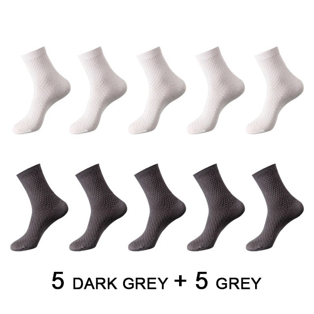 10 Paar Herren Business Socken aus Bambusfaser Atmungsaktives größe 38-45