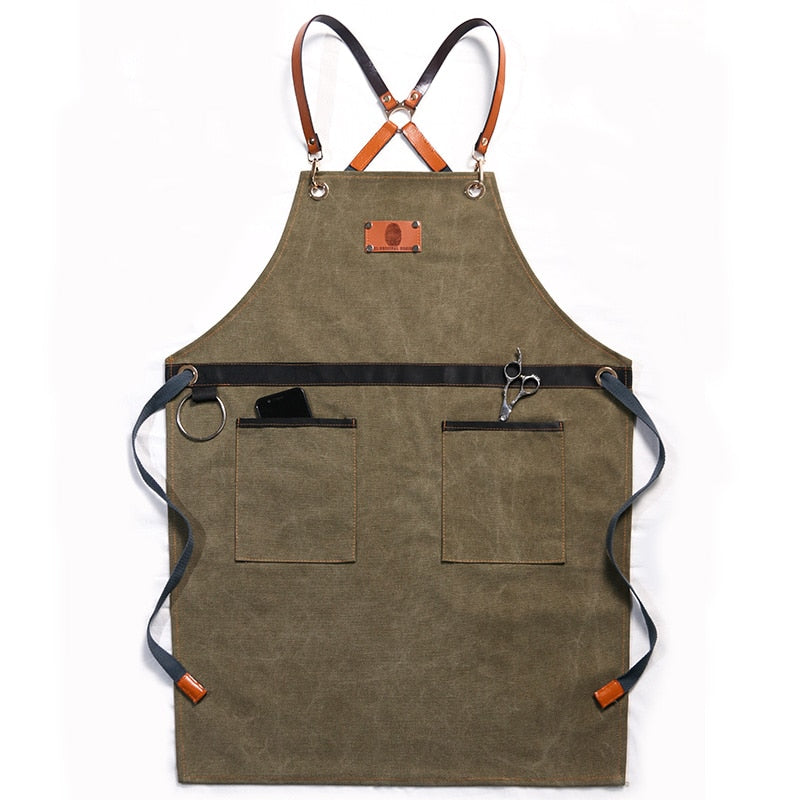 Chef Schürze Kochschürze Kellner Bistroschürze Küchenschürze Grillschürze Latzschürze