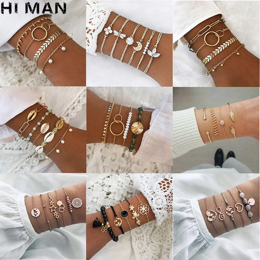 SET Armband Damen  Freundschaftsarmband Yoga Bettelarmbänder Makramee