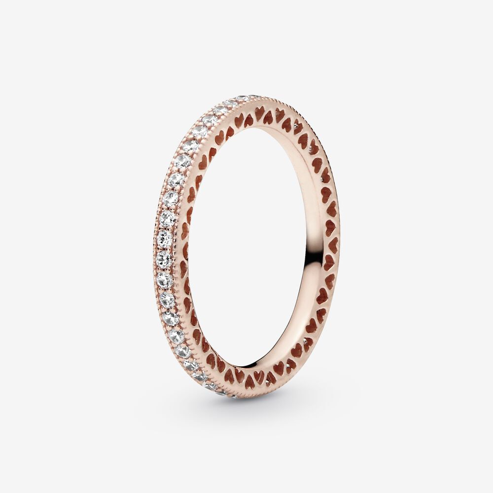 Massiv Sterling Silber 925 Ring filigran Fashion Damenring mit 3A Zirkonia