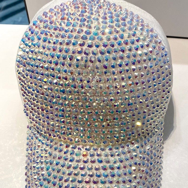 Strass Fashion Cappy Basecap Baseball Cap Mütze Kappe Damen Streetware