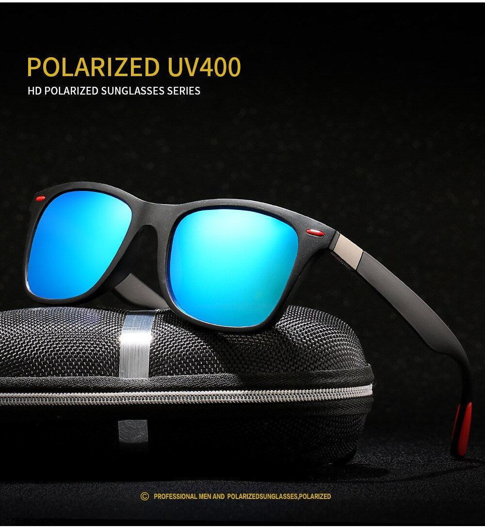 Fashion Männer HD Polarisiert Sonnenbrille 100% UV400 Polycarbonat Pilotenbrille