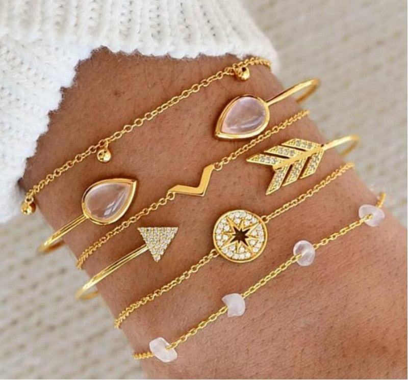 SET Armband Damen  Freundschaftsarmband Yoga Bettelarmbänder Makramee