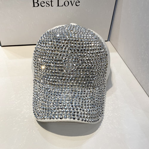 Strass Fashion Cappy Basecap Baseball Cap Mütze Kappe Damen Streetware
