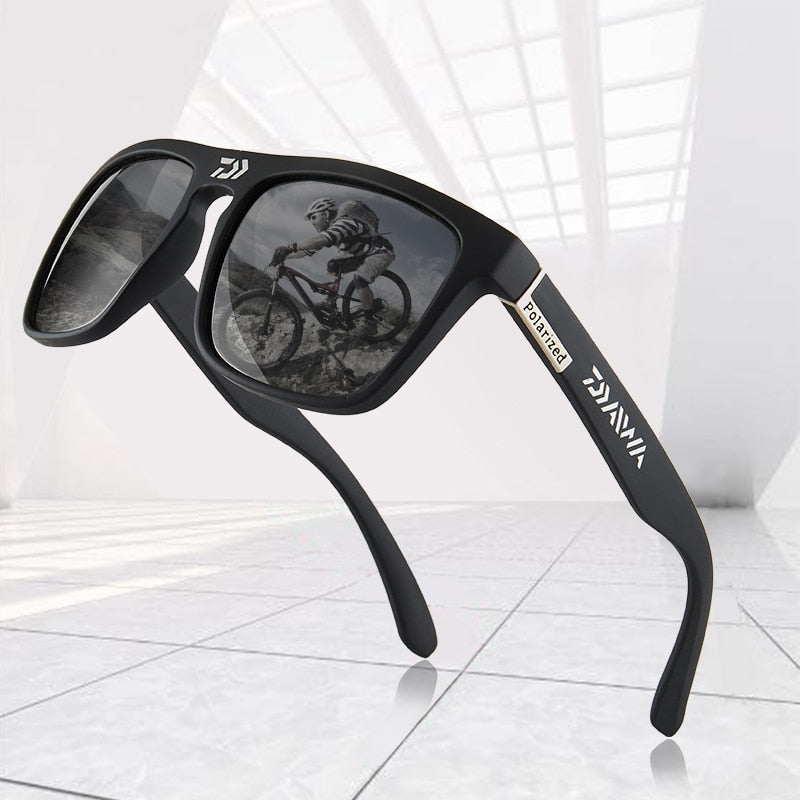 DAIWA Herren HD Polarisiert Sonnenbrille 100% UV400 -Polycarbonat Pilotenbrille
