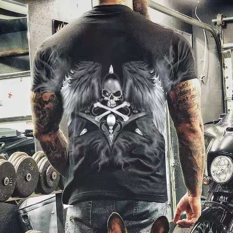 Herren Yakuza 3D T-Shirt Rundhals Unisex Sommer Streetwear