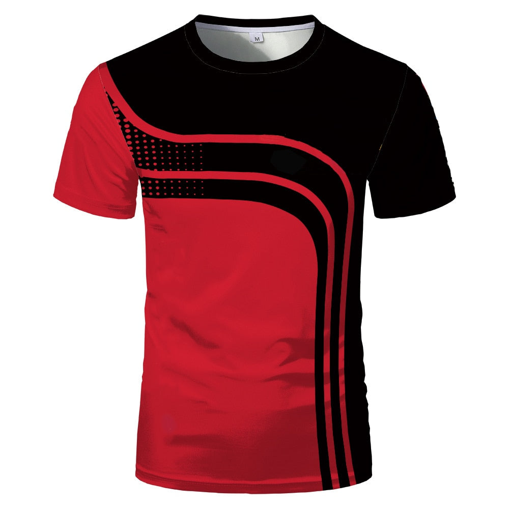 Herren Fashion Trendy 3D T-Shirt Rundhals Unisex Sommer Streetwear