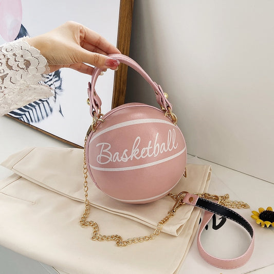 Damen Handtasche Schultertasche Fashion Umhängetasche Basketball