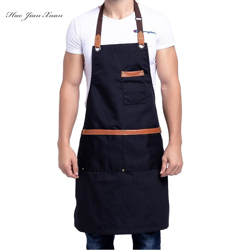 Chef Schürze Kochschürze Kellner Bistroschürze Küchenschürze Grillschürze Latzschürze