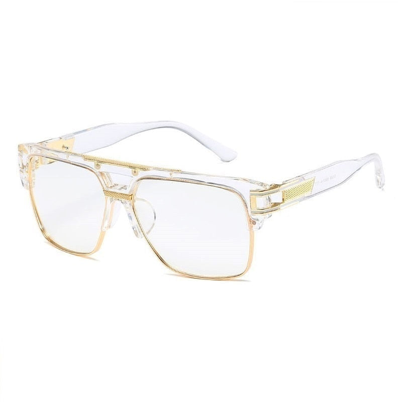 Klassische Designer Luxus Sonnenbrille Damen Herren Quadratische Übergröße Gläser