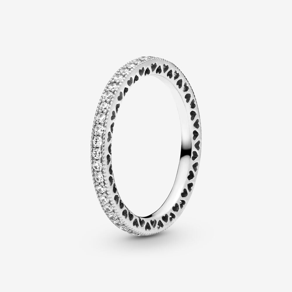 Massiv Sterling Silber 925 Ring filigran Fashion Damenring mit 3A Zirkonia