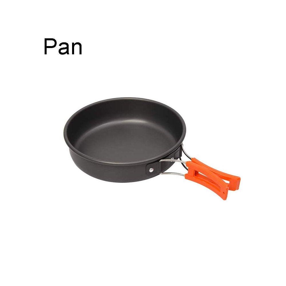 1-3 Person Camping Kochgeschirr Kochtopf Outdoor-Töpfe Bratpfanne Kettle Kit
