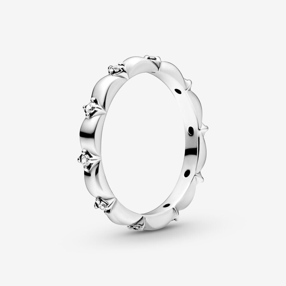 Massiv Sterling Silber 925 Ring filigran Fashion Damenring mit 3A Zirkonia