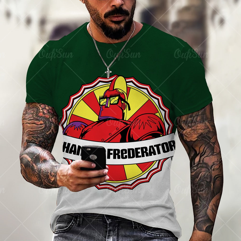 Herren Corona Extra 3D T-Shirt Rundhals Unisex Sommer Streetwear