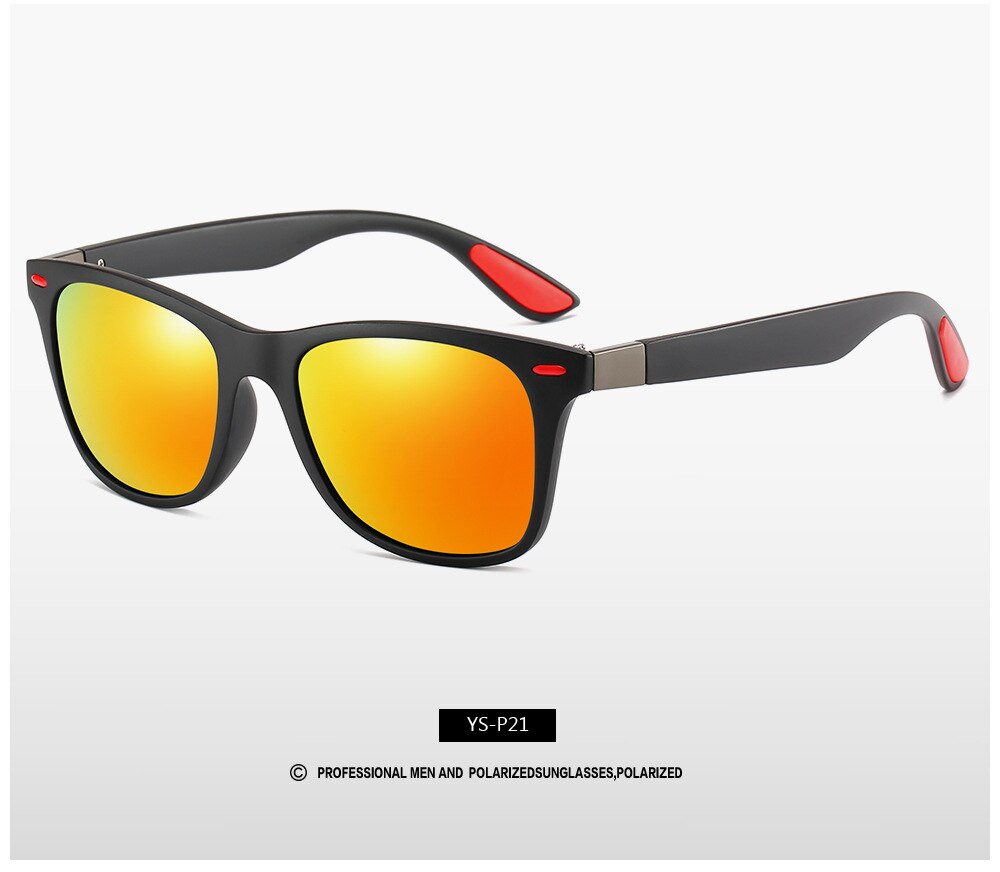 Fashion Männer HD Polarisiert Sonnenbrille 100% UV400 Polycarbonat Pilotenbrille