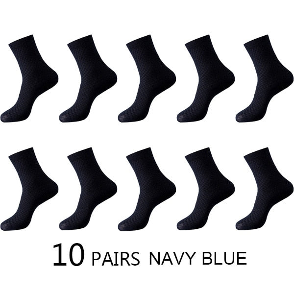 10 Paar Herren Business Socken aus Bambusfaser Atmungsaktives größe 38-45