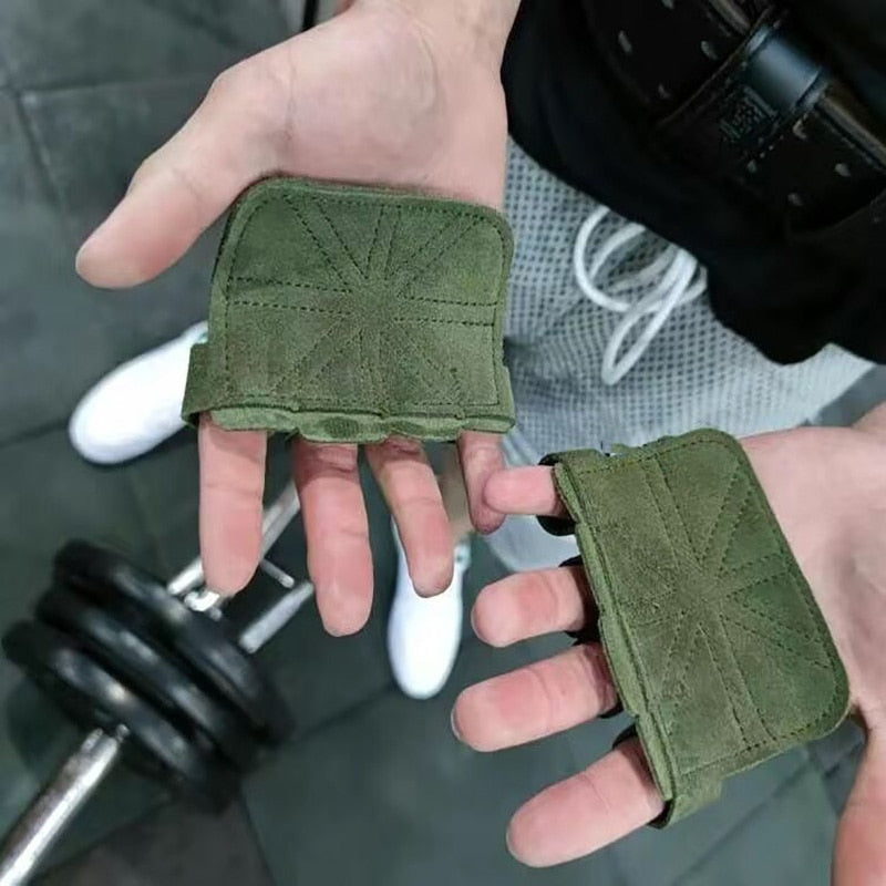 Handflächenschutz Trainingshandschuhe Leder Fitnesshandschuhe Sport Handschuhe Gym Fitness