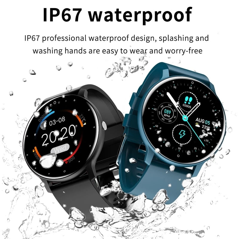 Bluetooth Smart watch Fitness Tracker Sport Uhr Puls Armband SpO2 IP67 Wasserdicht