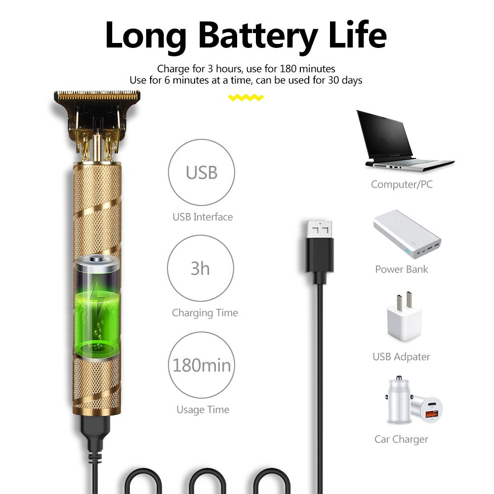 Profi Haarschneidemaschine Haarschneider Rasierer Hair Clipper Bart Trimmer Akku NEU