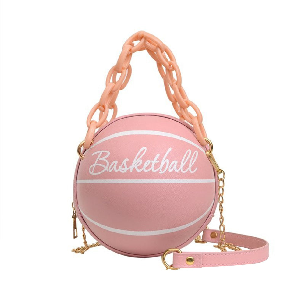 Damen Handtasche Schultertasche Fashion Umhängetasche Basketball