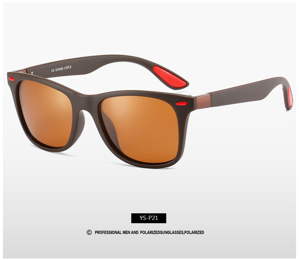 Fashion Sonnenbrille Herren HD Polarisiert 100% UV400 Polycarbonat Pilotenbrille