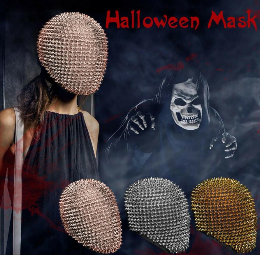 Nachtclub Nieten Kopfmaske Strass GoGo Bondage Fetisch SM BDSM Sex Spielzeug Maske