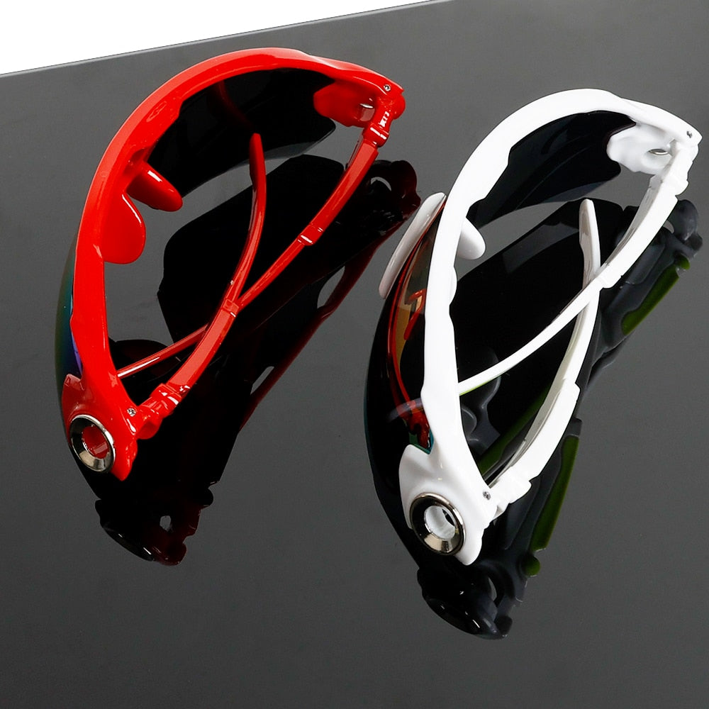 Fahrradbrille Polarisiert Sportbrille Sonnenbrille Brille UV400 7 Farbe