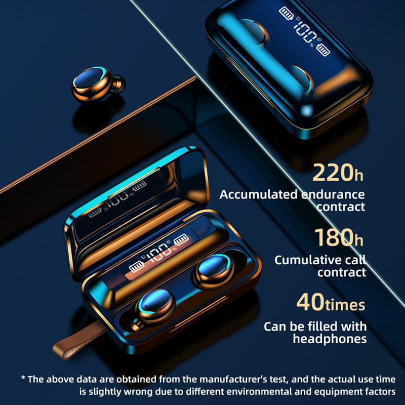 Bluetooth 5,2 Kopfhörer Mini Gaming Headset Stereo Ohrhörer EarBuds mit Mikro