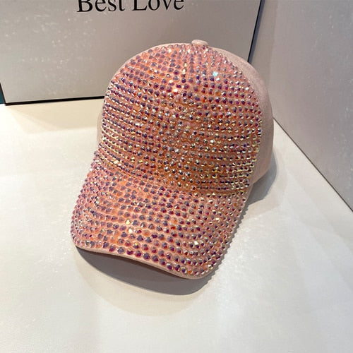 Strass Fashion Cappy Basecap Baseball Cap Mütze Kappe Damen Streetware